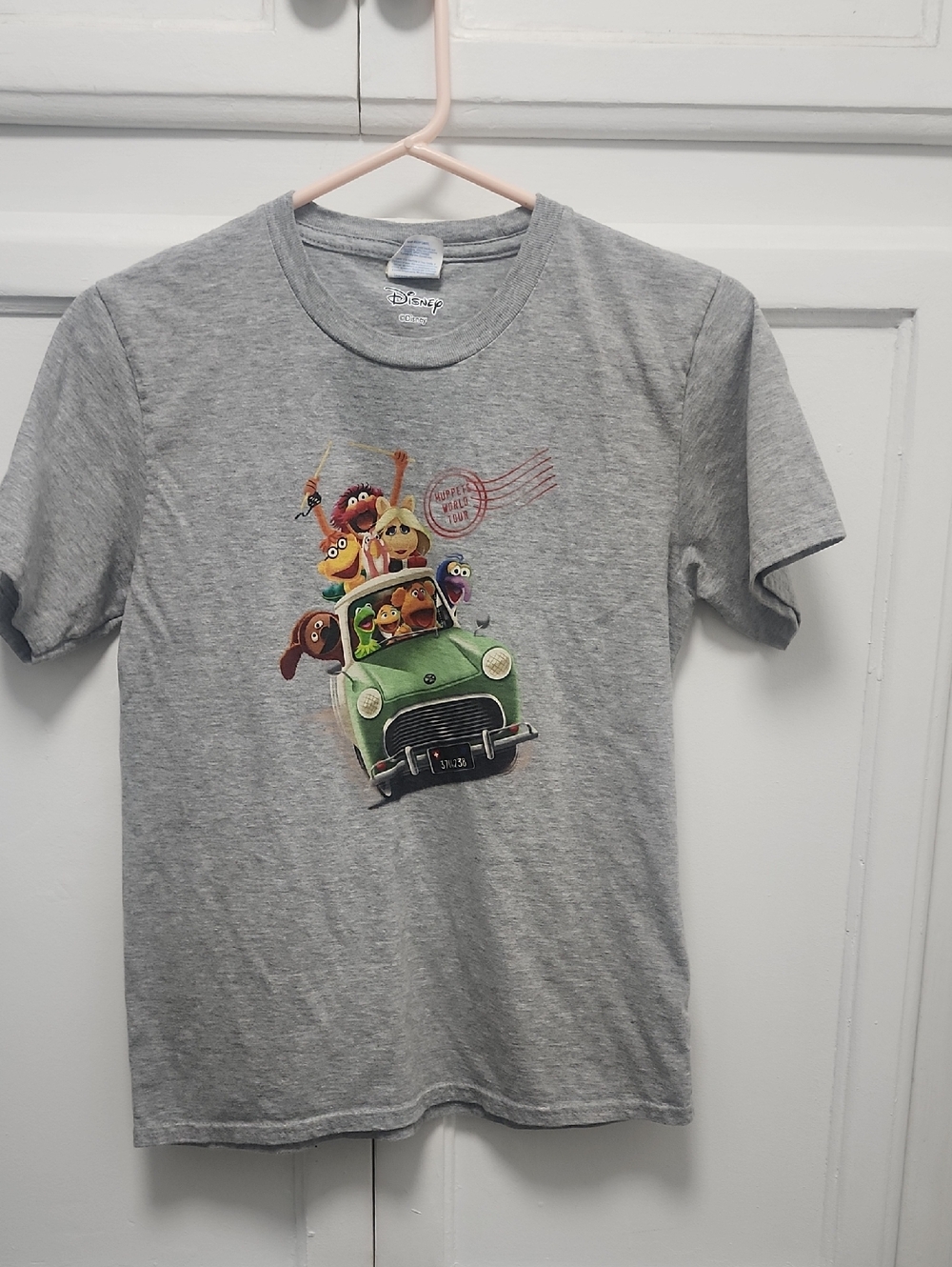 Disney Gray Tee Muppets World Tour Youth Tee